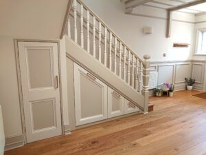 Brushed and matt lacquered oak part of the Boston Range